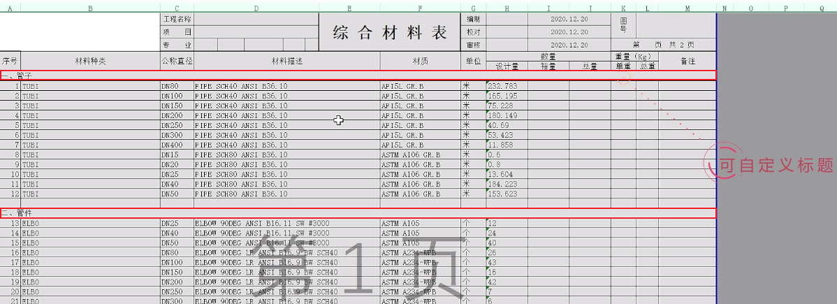 图10 可自定义标题